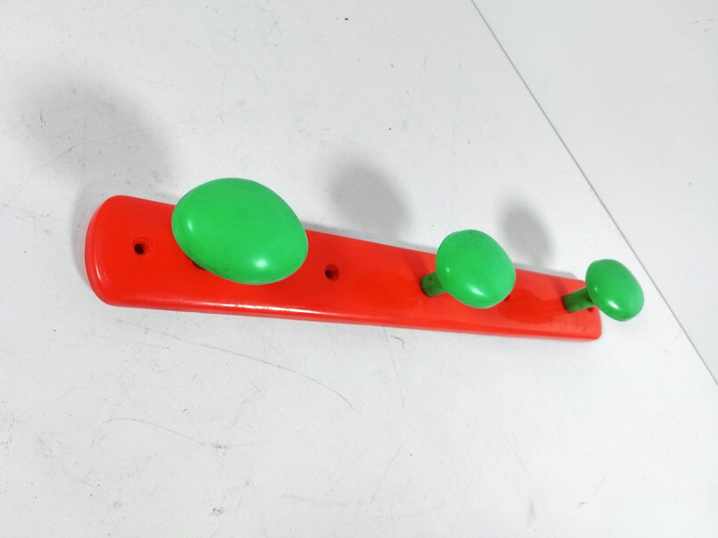 perchero pared plastico 5x39.5x6.5 1u